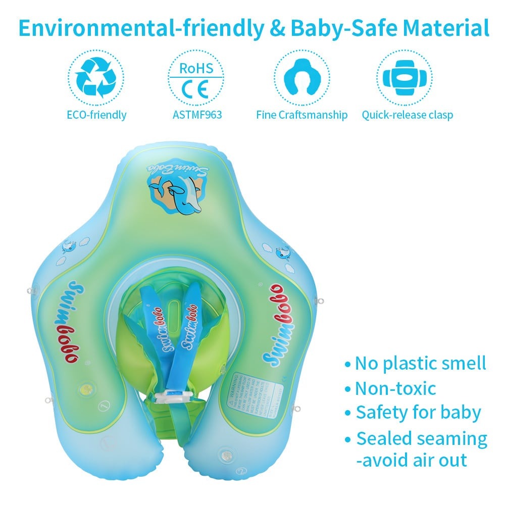 Kletshuts™ BabyFloat: Vauva Uima-Allas Kelluke Sisäänrakennetulla Aurinkosuojalla
