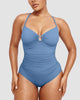 Icone™ ShapingSwimsuit: Elegantti Ristikkäiset Olkaimet Vartalon Muotoileva Uimapuku