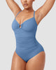 Icone™ ShapingSwimsuit: Elegantti Ristikkäiset Olkaimet Vartalon Muotoileva Uimapuku