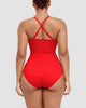Icone™ ShapingSwimsuit: Elegantti Ristikkäiset Olkaimet Vartalon Muotoileva Uimapuku