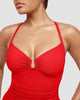 Icone™ ShapingSwimsuit: Elegantti Ristikkäiset Olkaimet Vartalon Muotoileva Uimapuku