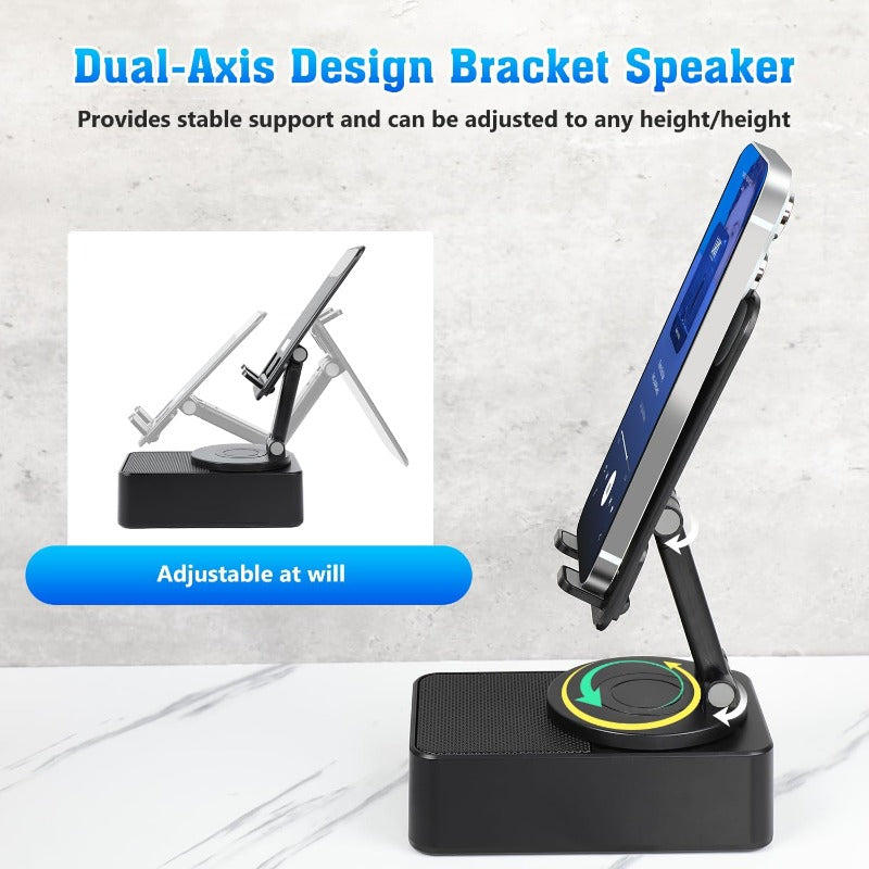 Holder360° PowerSpeaker: 3-in-1 Puhelinteline Bluetooth-Kaiutin Ja Kannettava Varavirtalähde