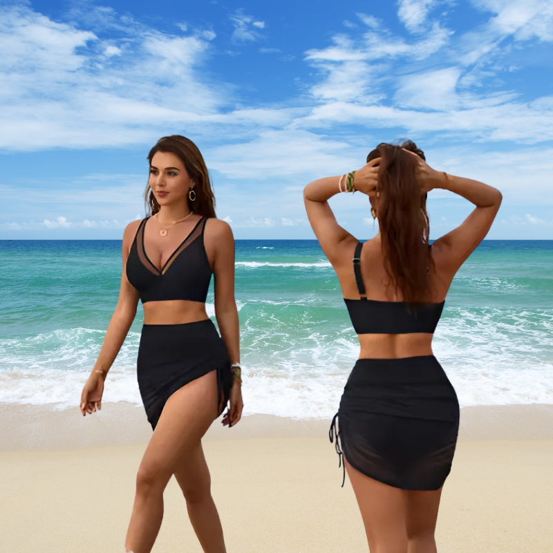 Icone™ BikiniSet: Mukava Ja Tyylikäs Verkkouimapuku 2 Osainen Setti