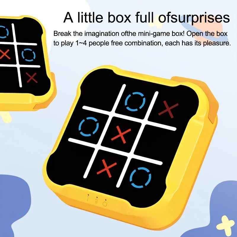 Kletshuts™ FunTicTacToe: Interaktiivinen Elektroninen Ristinolla Peli Varten Kaikki Ikäryhmät