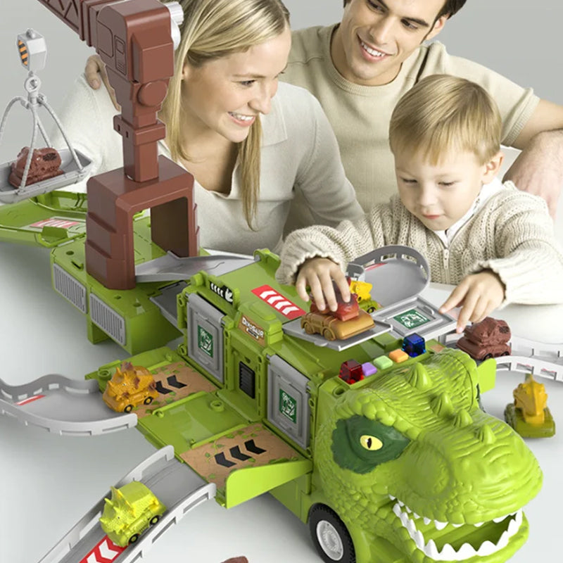 Kletshuts™ DinoTruck: Dinosaurus Kuorma Auto Lelu Sarja Valoin Ja Musiikilla
