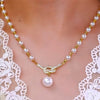 Jewelance™ PearlNecklace 1+1 ILMAINEN: Naisten Elegantti Pearl Helmi Helmet Kaulakoru
