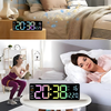 Globetrek° DigitalClock: Suuri LED-Ruutu Näyttö Digitaalinen Kello