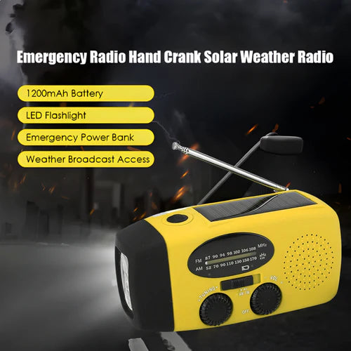 MultiRadio - Monitoimi Solar Kannettava Hätäradio