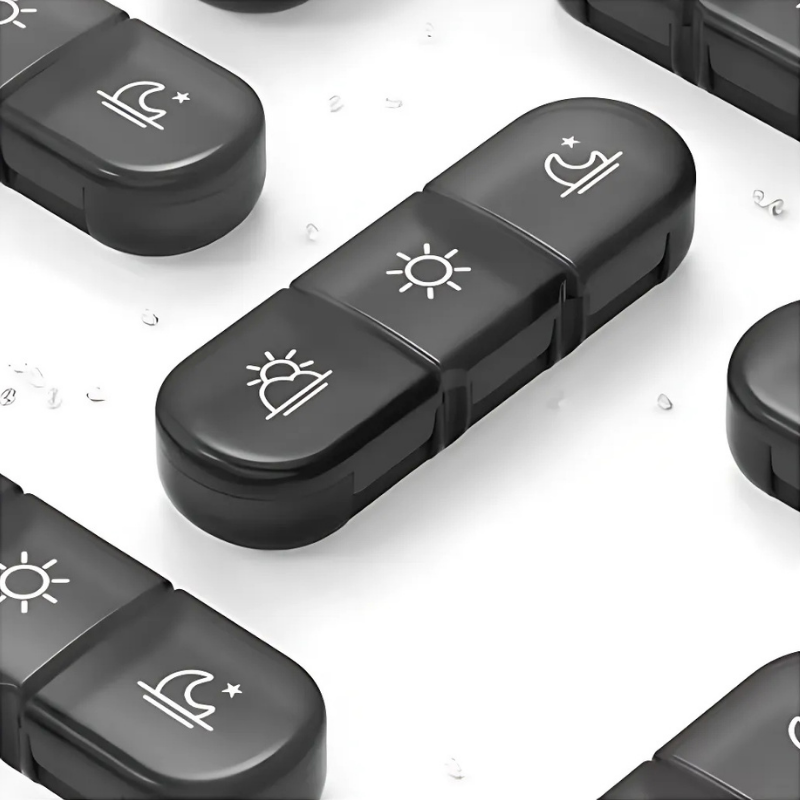 PillOrganizer 1+1 ILMAINEN: Kannettava Pillereiden Järjestäjä Päivittäinen Ja Viikoittainen Lääkkeiden Säilytys