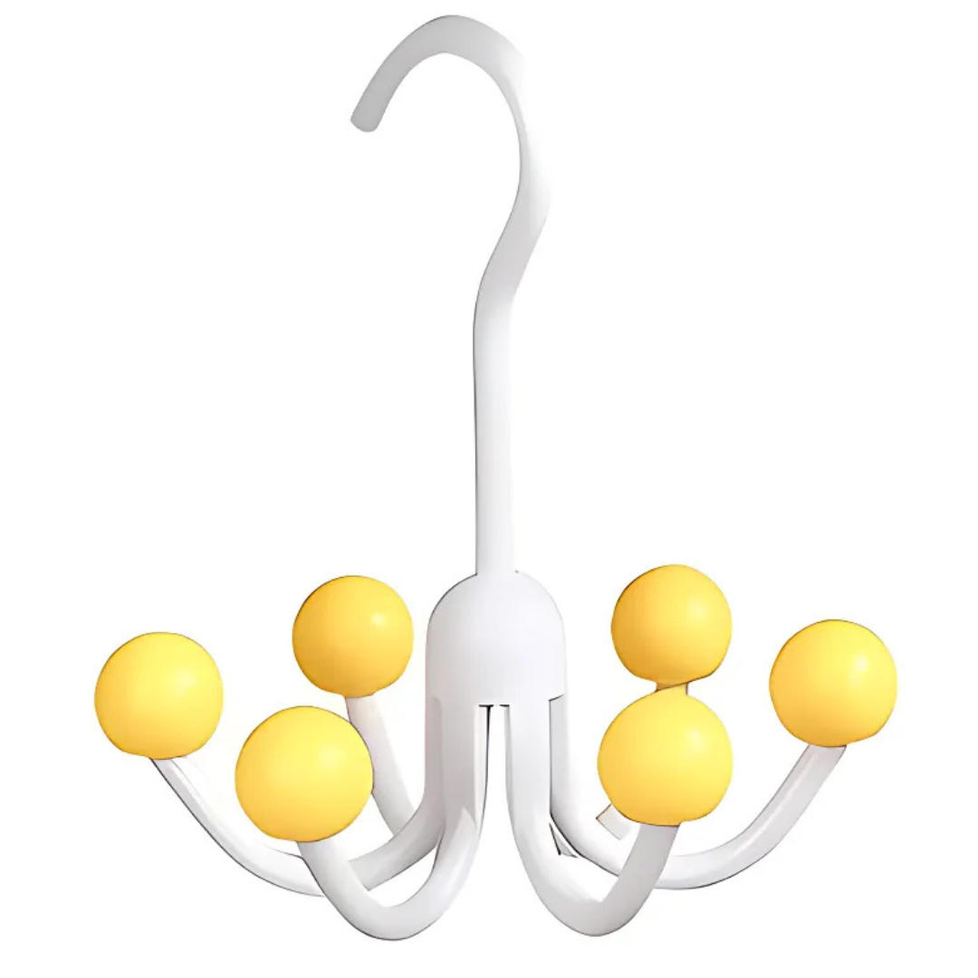 GlideHold® HangerHooks: 360° Kääntyvä 6 Kynsi Koukku Vaatekaapin Järjestelijä Ripustin