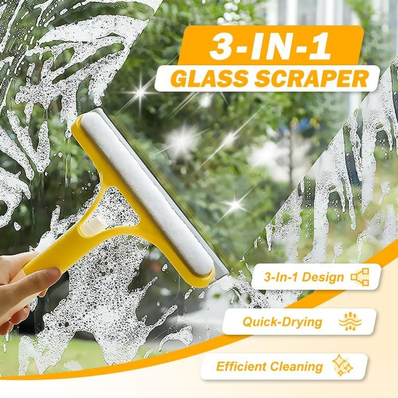 Cleaner Pro° GlassCleaner 1+1 ILMAISEKSI: Lopullinen 3-In-1 Lasinpuhdistusaine Työkalu
