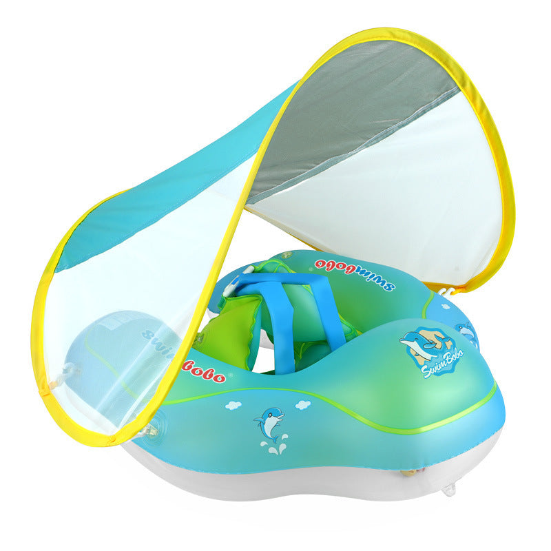 Kletshuts™ BabyFloat: Vauva Uima-Allas Kelluke Sisäänrakennetulla Aurinkosuojalla