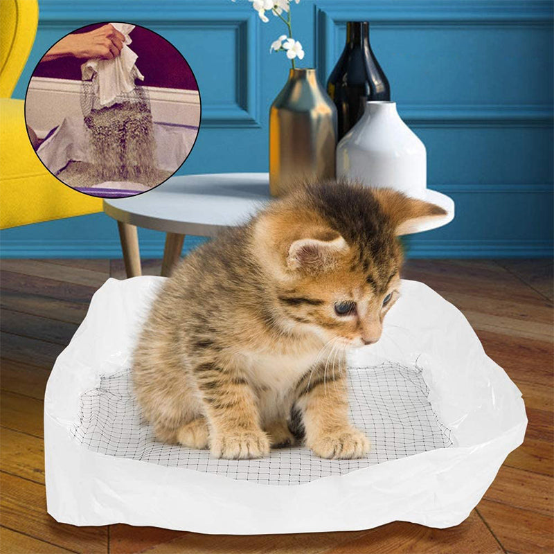 Catfri® WasteFilter 1+1 ILMAINEN: Uudelleenkäytettävät Kissan Hiekkalaatikon Vuoraukset Jätteiden Poistoon