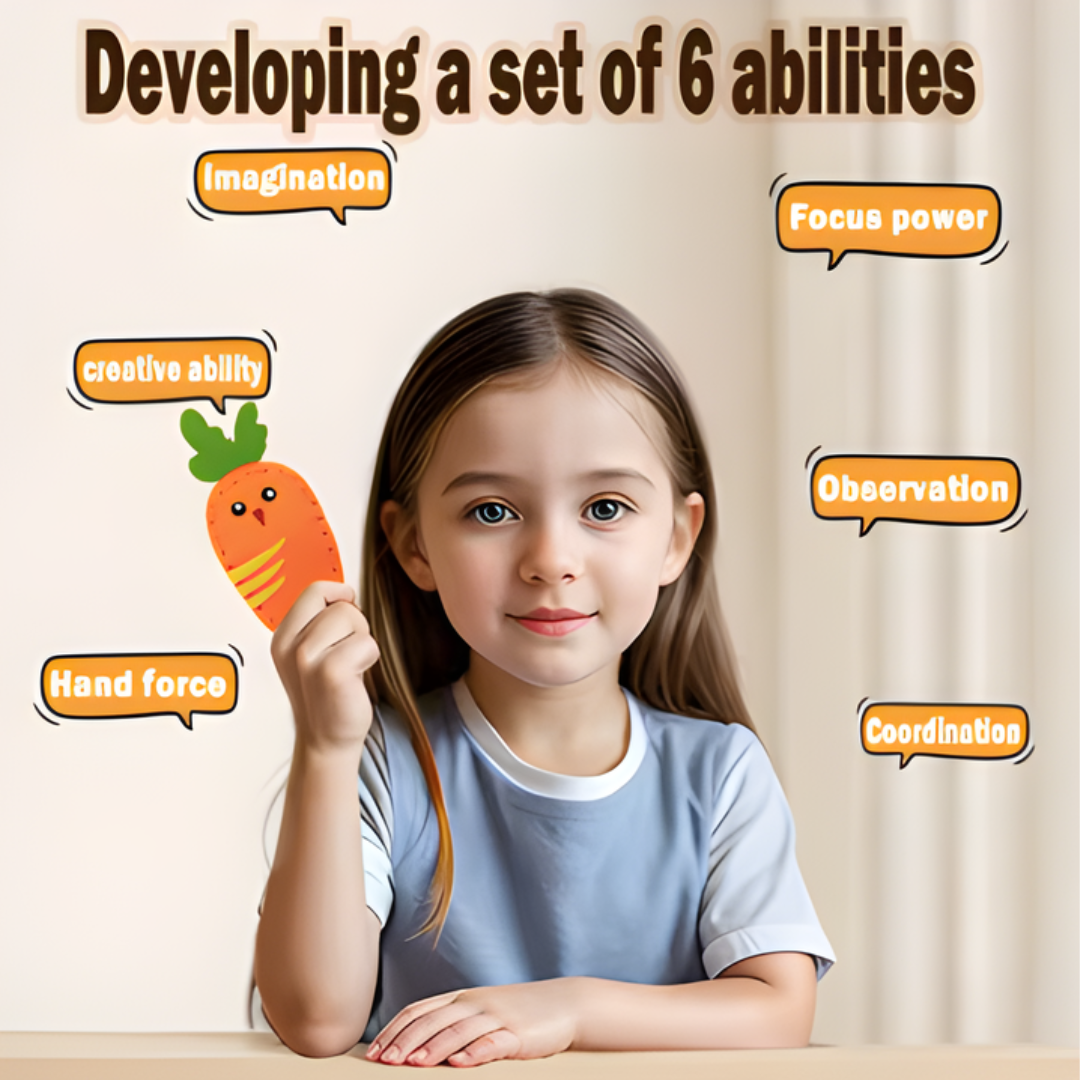 Kletshuts™ SewingCraft 1+1 ILMAINEN: DIY Eläin Ompelu Kit Lapset Luova Käsityö Aseta