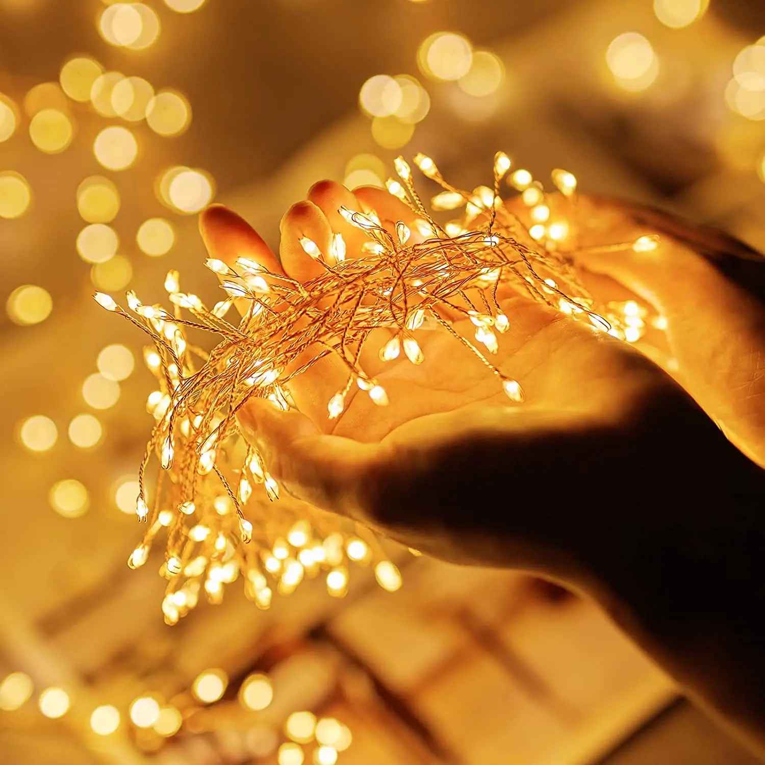 Ledsen™ FairyLights: Säteilevä Ilotulitus Lanka LED Jono Keiju Valot