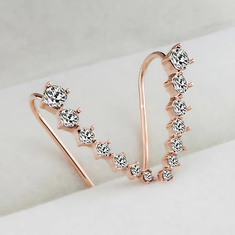 Jewelance™ ClipEarrings 1+1 ILMAISEKSI: Pitkät Elegantti Klipsikorvakorut Lahja Laatikossa