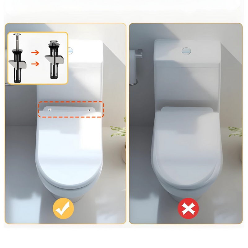 Globetrek° ToiletBolt 1+1-Sarja ILMAISEKSI: Raskaaseen Käyttöön Tarkoitettu Wc-Istuin Lukituspultti Ja Ruuvit