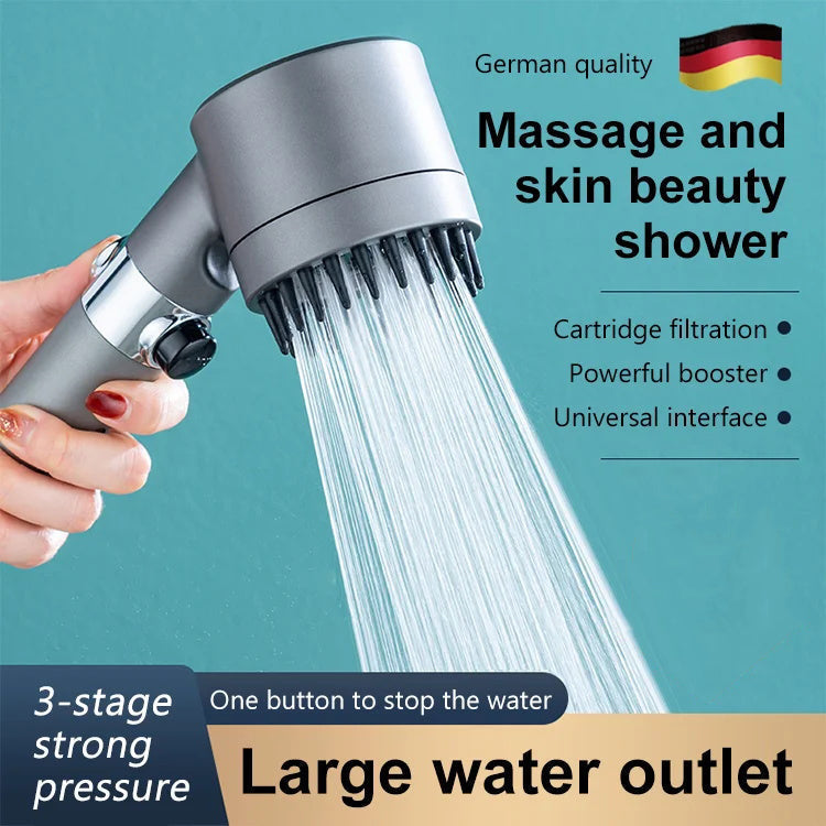 Borhe® Shower - 4 in 1 Hieronta ja Iho Kauneus Monitoiminen Suihkupäässä
