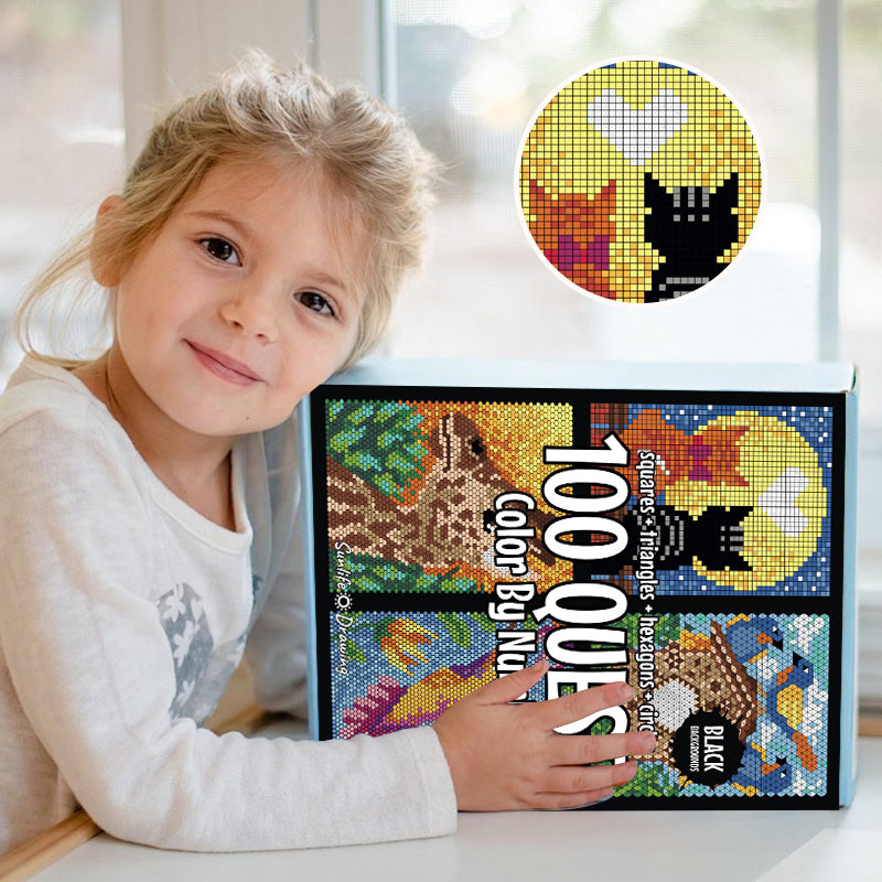 Kletshuts™ ColorQuest: 100 Quest Väri By Numerot Väritys Kirja