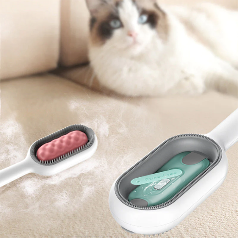 DogCatFri™ GroomingBrush 1+1 ILMAINEN: Lemmikkien Karvanpoistaja Ja Hierontaharjan