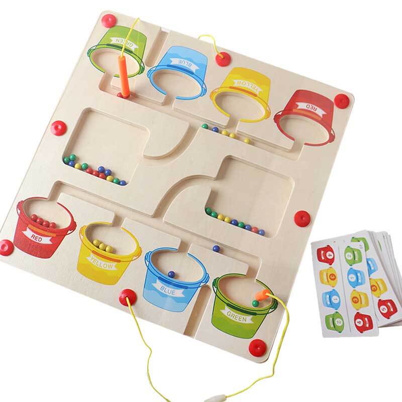 Kletshuts™ MagneticMaze - Väri- Ja Numerolabyrintti Lelu