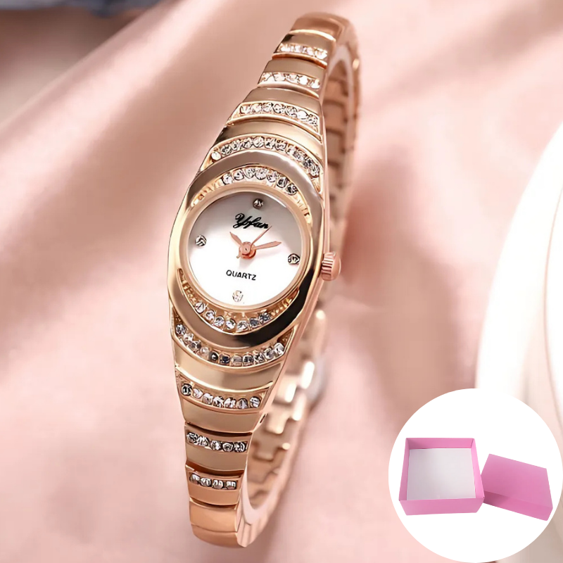 Jewelance™ ElegantWatch: Elegantti Moderni Naisten Kello Lahjarasian Kanssa