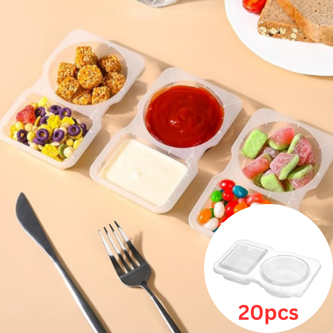 Globetrek° FoodContainer: Kaksiosastoinen Elintarvikkeiden Säilytysastia