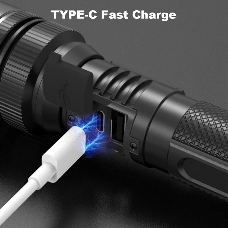 Ledsen™ AdjustableFlashlight: Ultrakirkas Ladattava Taskulamppu Säädettävällä Säteellä