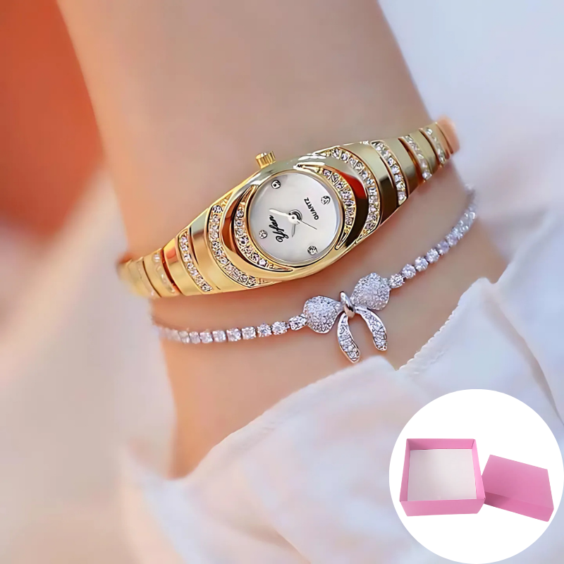 Jewelance™ ElegantWatch: Elegantti Moderni Naisten Kello Lahjarasian Kanssa