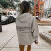 Icone™ DearHoodie: Huppari Kanssa Edessä Ja Takana Viesti Painatus