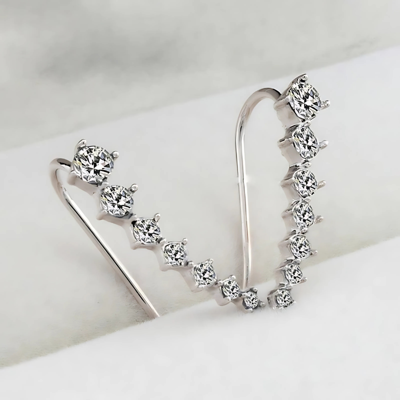 Jewelance™ ClipEarrings 1+1 ILMAISEKSI: Pitkät Elegantti Klipsikorvakorut Lahja Laatikossa