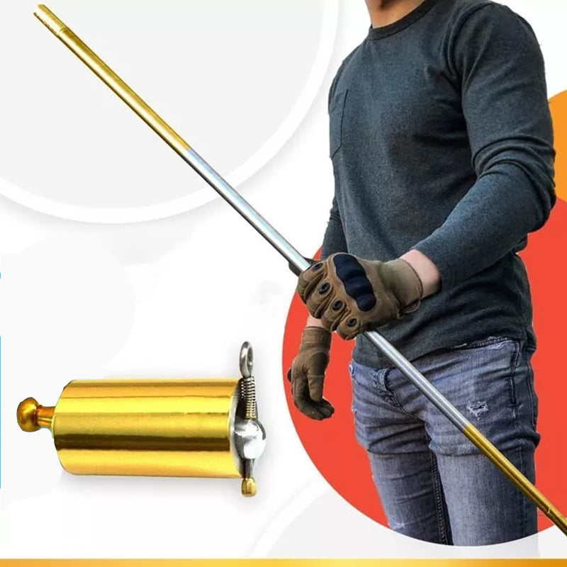 DefenseStick - Sisäänvedettävä Teleskooppinen Metallinen Puolustussauva