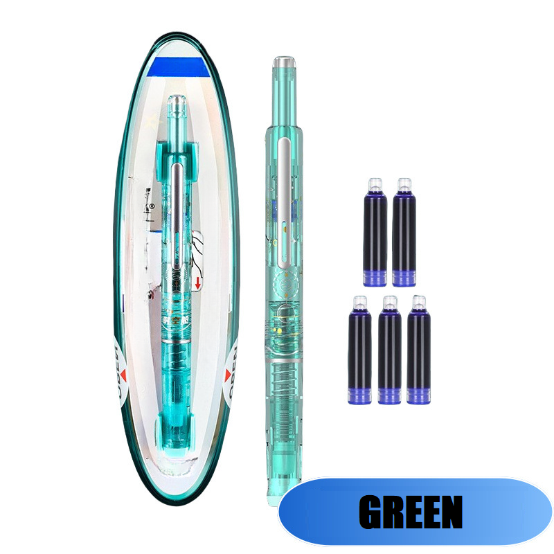 FountainPen - Sisäänvedettävä Ja Täytettävä Mustekynä Mustekaseteilla