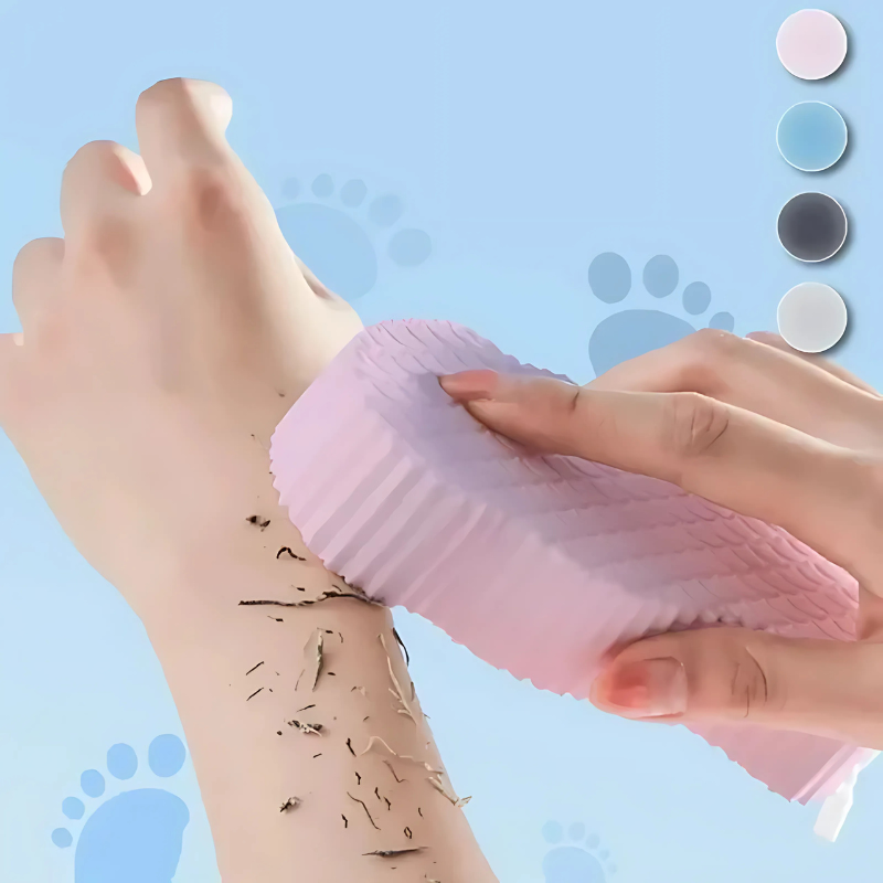 ExfoliatingSponge 1+1 ILMAINEN - Pehmeä Vartalon Kuoriva Sieni Suihku Pesuri
