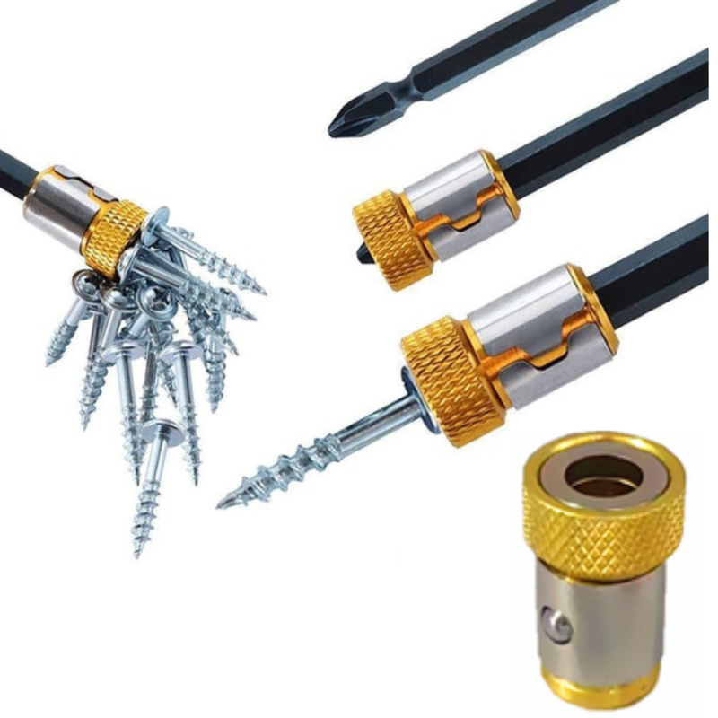 ScrewdriverTip 1+1 ILMAINEN - Magneettinen Ruuvimeisseli Kärki Irrotettava Rengas