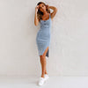 Icone™ DenimDress: Denim-Mekko, Jossa On Halki Ja Säädettävät Olkaimet