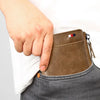 Icone™ ZippyWallet: Miesten Vetoketju Nahka Lompakko Jossa RFID Suojaus