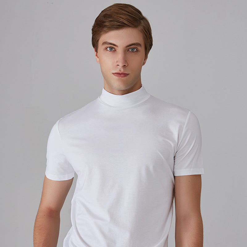 Icone™ FitShirt 1+1 ILMAISEKSI: Miesten Hoikka Sopiva Korkea Niska Rento Paita