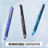FountainPen - Sisäänvedettävä Ja Täytettävä Mustekynä Mustekaseteilla