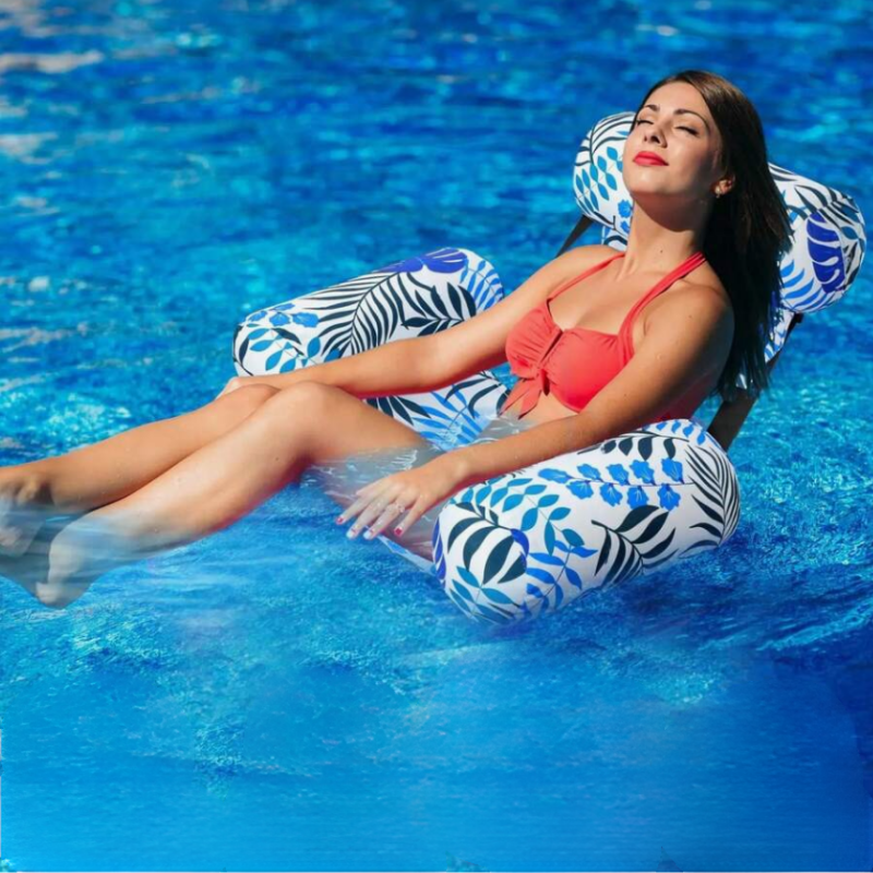 InflatableChair: Helppo Asetukset Kestävä Puhallettava Kelluva Tuoli