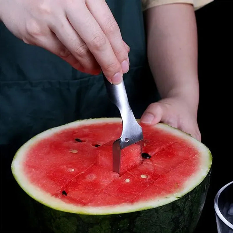 Globetrek° FruitCutter: 2 in 1 Monitoiminen Hedelmä Haarukka Ja Viipaloija