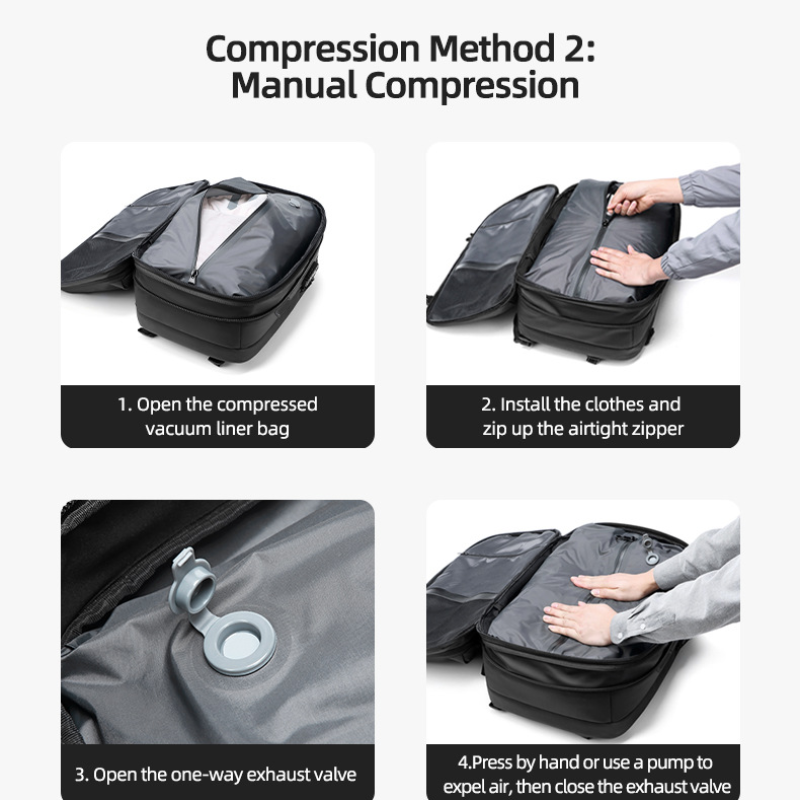 Icone™ CompressionBag: Tilansäästö Säästäjä Puristus Imuri Matka Laukku