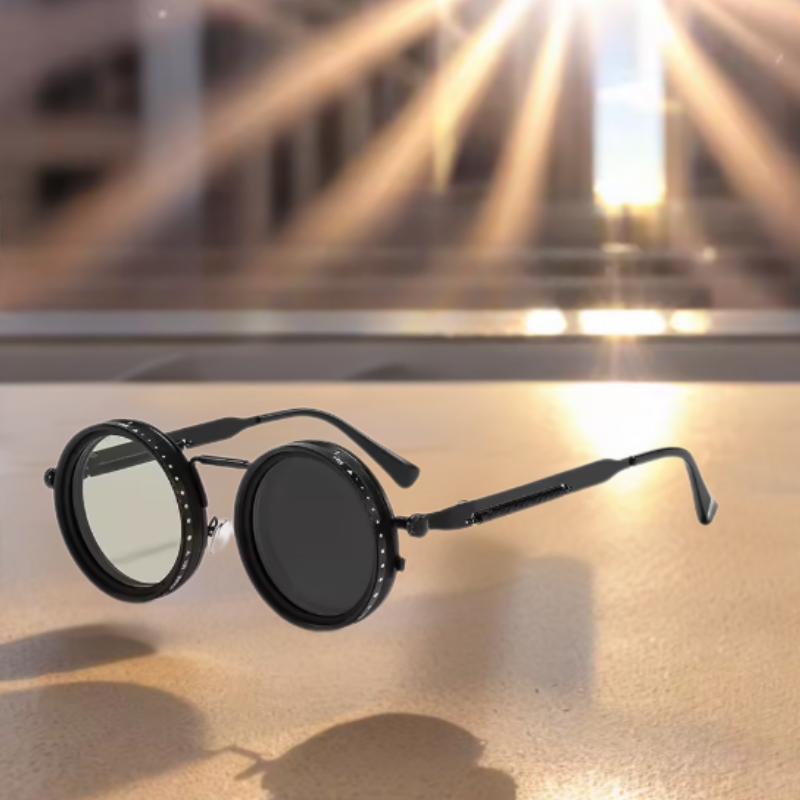 AdjustableSunglass: Kirkkaasta Valosta Matala Valoon Säädettävä Himmennysaurinkolasi Kotelolla