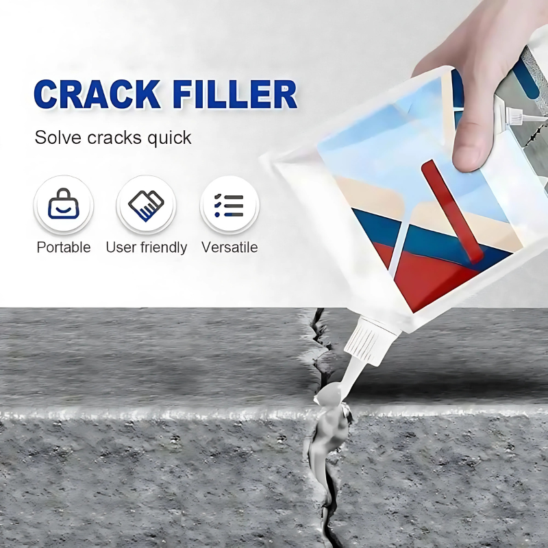 CrackFix 1+1 ILMAINEN - Raskas Käyttö Betoni Halkeamien Korjaus Liima