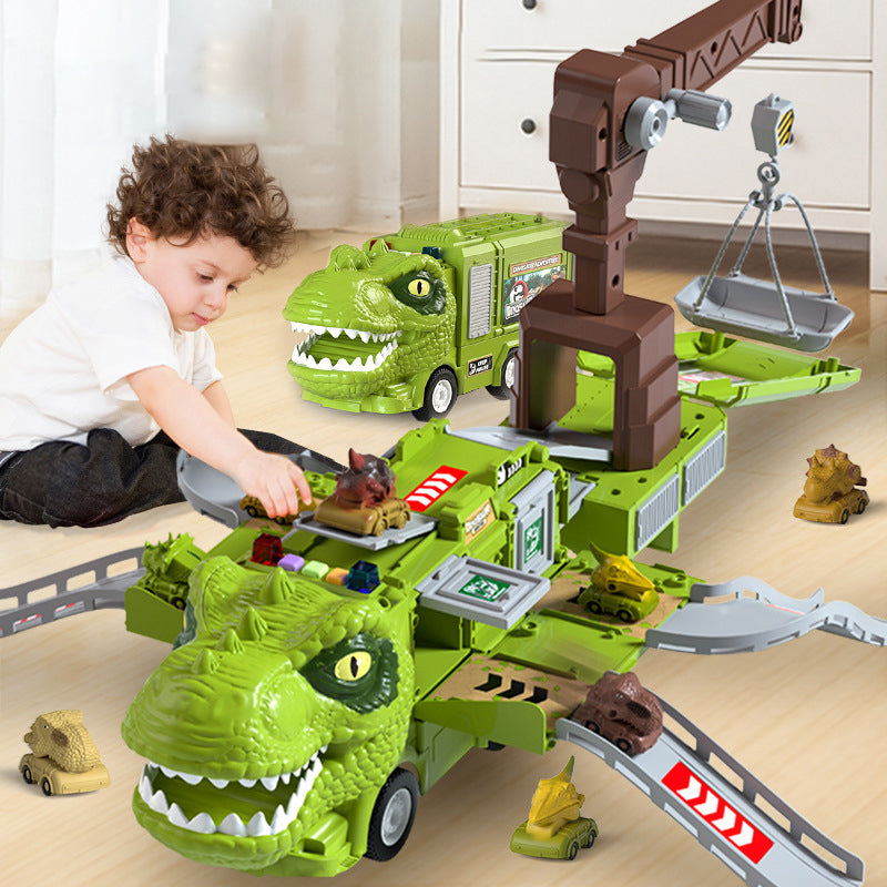 Kletshuts™ DinoTruck: Dinosaurus Kuorma Auto Lelu Sarja Valoin Ja Musiikilla