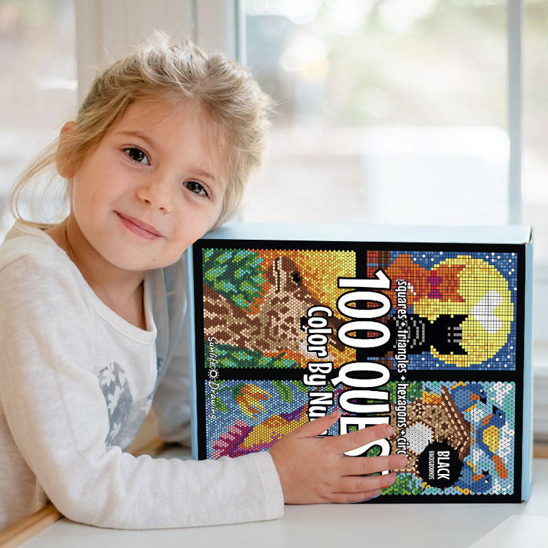 Kletshuts™ ColorQuest: 100 Quest Väri By Numerot Väritys Kirja