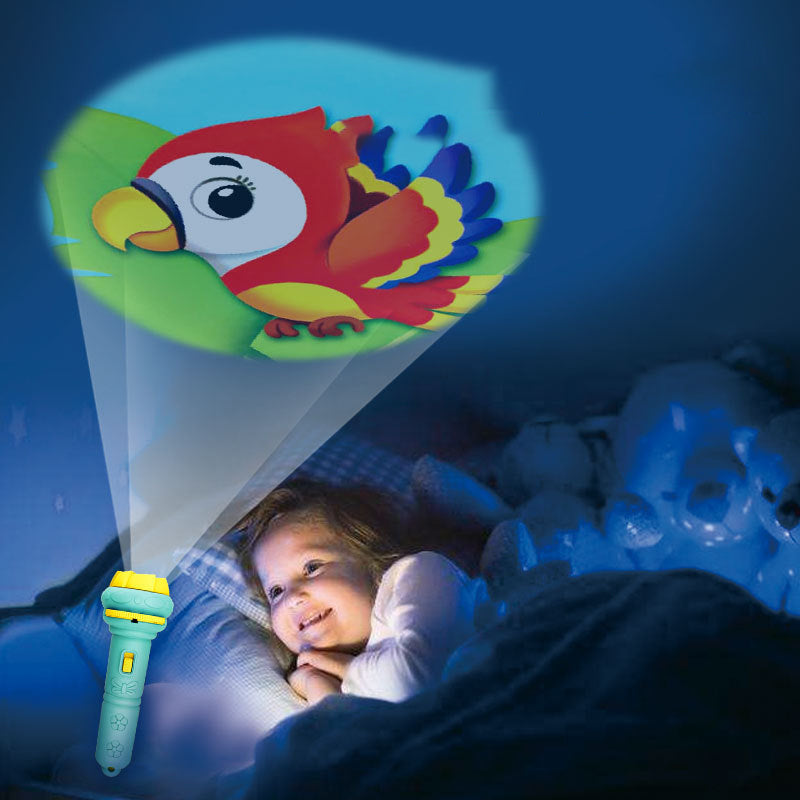 Kletshuts™ FlashlightProjector: Maaginen Tarinankerronta Taskulamppuprojektori Lapsille