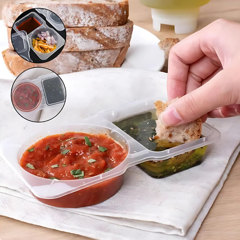 Globetrek° FoodContainer: Kaksiosastoinen Elintarvikkeiden Säilytysastia