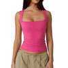 Icone™ TankTop 1+1 ILMAINEN: Naisten Neliökauluksinen Hihaton Tankkitoppi