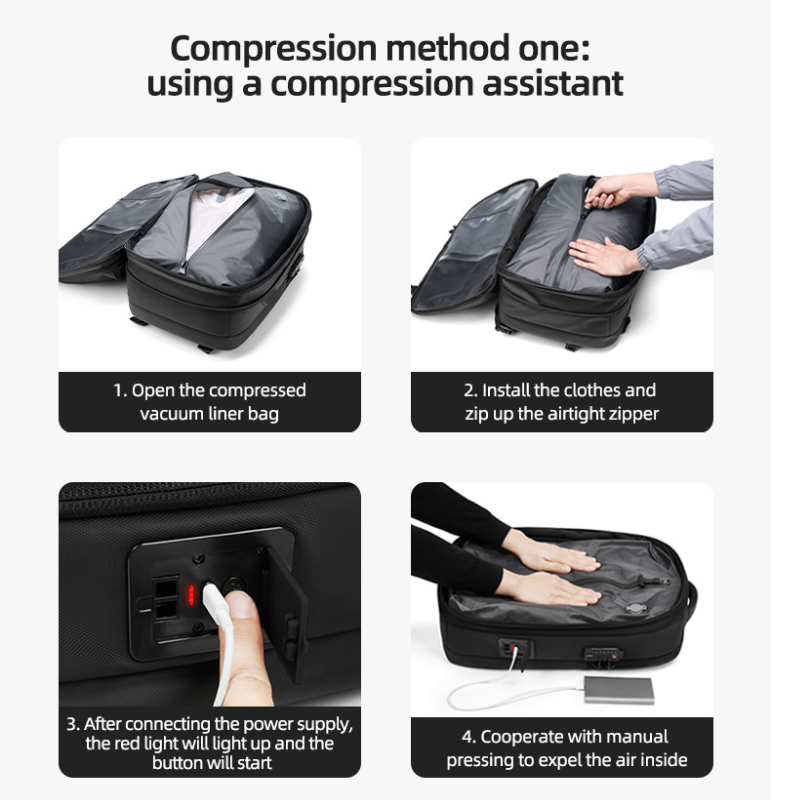Icone™ CompressionBag: Tilansäästö Säästäjä Puristus Imuri Matka Laukku
